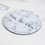 Personalised Marble Effect Mouse Mat Round, thumbnail 1 of 3