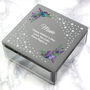 Floral Butterfly Personalised Trinket Box, thumbnail 5 of 8