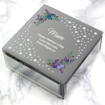 Floral Butterfly Personalised Trinket Box, 5 of 8