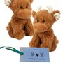 Highland Cow Gift Plush Soft Toy Love You Set, Bag, thumbnail 1 of 6