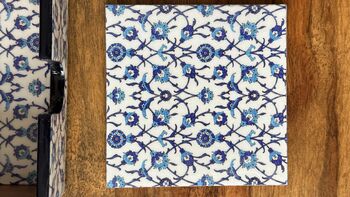 Set Of Six Coasters With Case, Indian Print, 6 of 12