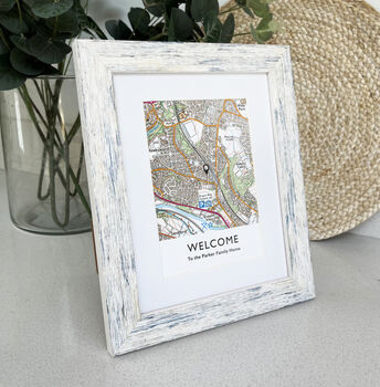 Your Favourite Location Personalised Map Framed Print, 5 of 9