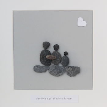 Personalised Family Pebble People Picture Artwork, 3 of 8