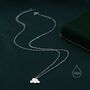 Sterling Silver Small Cloud Pendant Necklace, thumbnail 3 of 12