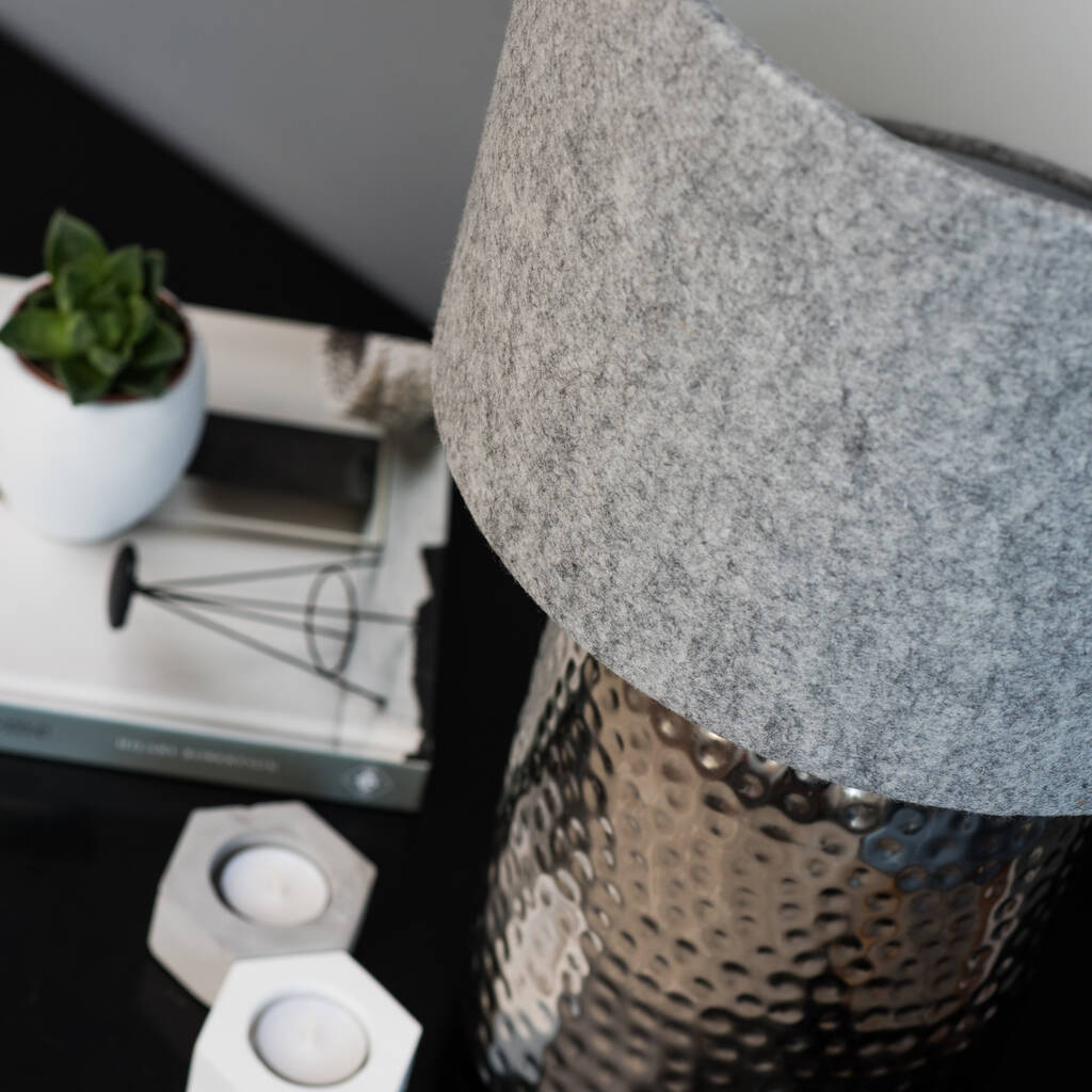 grey felt light shade