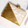 Elayna Mother Of Pearl Gold Clutch, thumbnail 3 of 9