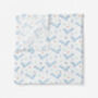 Luxury Blue Ocean Whale Organic Bamboo Muslin Swaddle, thumbnail 4 of 4