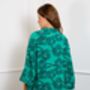Japanese Pine Needle Print Green Short Light Weight Kimono, thumbnail 2 of 7