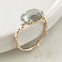Twig Statement Ring With Rose Cut Blue Green Amethyst, thumbnail 1 of 6