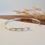 Sterling Silver Dandelion Wishes Cuff Bangle, thumbnail 4 of 12
