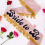 Fringe Detail 70s Style Personalised Hen Party Sash, thumbnail 2 of 4