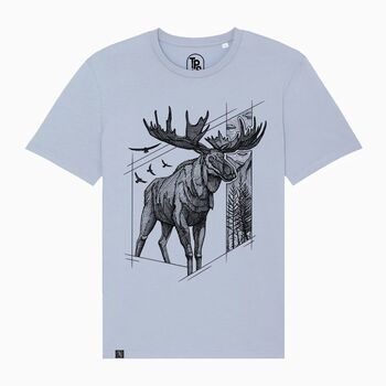 Moose Organic T Shirt Gift Men Women Unisex, 3 of 4
