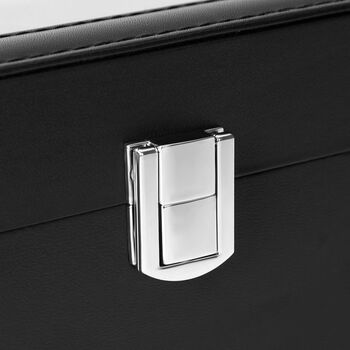 Six Slots Velvet Lining Watch Display Storage Box Case, 8 of 9