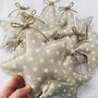 'Family Christmas Message' Oak Fabric Star Decoration, thumbnail 6 of 8