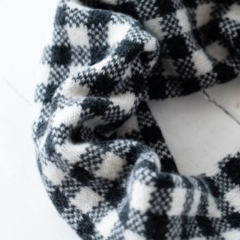 Gingham Knitted Snood/Cowl, 7 of 11