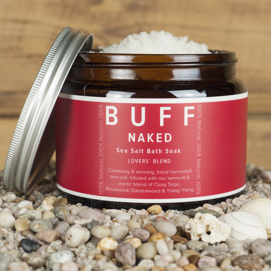 buff naked lovers' blend bath sea salt bath soak by buff natural body