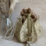 Light Gold Potli/Wrist Bag, thumbnail 4 of 6
