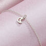 Crescent Moon Charm Necklace With Photocard, thumbnail 4 of 6