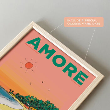 Personalised Love To Travel Destination Print, Unframed, 6 of 9