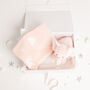 Pink Plush Elephant Toy And Heart Blanket Baby Gift Set, thumbnail 3 of 4