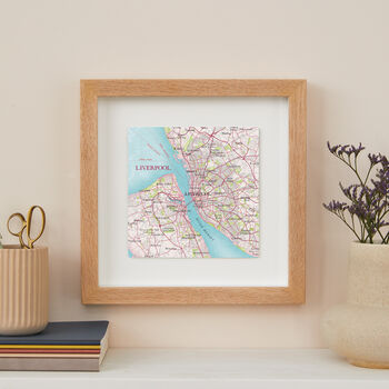 Personalised Liverpool Map Print Wall Art, 3 of 5