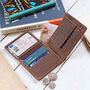 Personalised Mens Leather Wallet With Coin Pouch, thumbnail 2 of 12