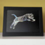 A4 Jumping Tiger Holographic Poster, thumbnail 2 of 2