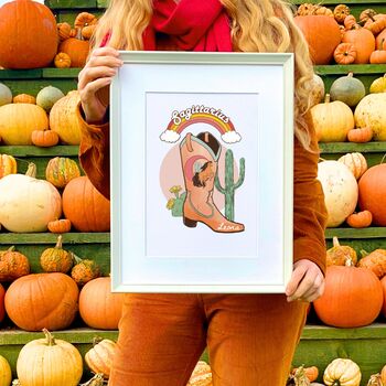 Personalised Cowgirl Zodiac Print, 2 of 5