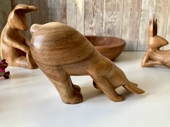Yoga Bunny Statue 11cm Figurine For Yoga Pilates Lovers, 7 of 7