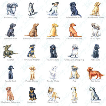 Dog Breed Valentines Ceramic Mug Over 90 Breeds, 6 of 8