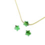 Green Aventurine Gold Vermeil Star Necklace, thumbnail 1 of 3