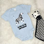 Dare To Be Different Zebra Jungle Babygrow, thumbnail 2 of 10