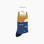 Sunset Paddle Boarding Bamboo Socks In Blue, thumbnail 4 of 4