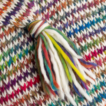 Ellie Rainbow Blanket Easy Knitting Kit, 7 of 9