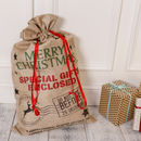 large christmas hessian gift santa sack by dibor | notonthehighstreet.com