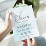 Personalised Baby Details Watercolour Print, thumbnail 7 of 7