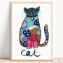 Happy Cat Print, thumbnail 1 of 4