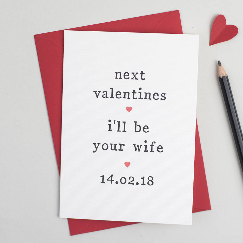 'Next Valentine's' Valentine's Day Card, 1 of 6