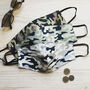 Men’s 100% Cotton Handmade Camouflage Face Mask, thumbnail 3 of 4