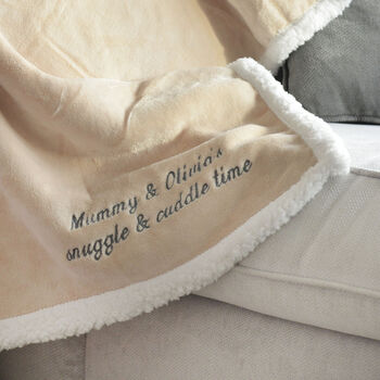 Personalised Maternity Mummy And Me Neutral Blanket, 5 of 11