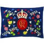 Large Coronation Party Cushion With Hand Embroidery, thumbnail 3 of 4