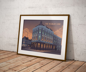 World's End Camden London Travel Poster Art Print, 5 of 8