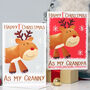 Reindeer 1st Christmas Card As Mummy Daddy, thumbnail 2 of 10