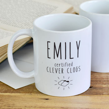 Clever Clogs Personalised Graduation Mug, 2 of 9