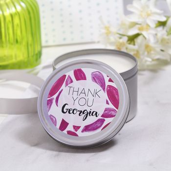Thank You Scented Tin Candle Gift, 9 of 11
