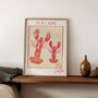 'You're My Lobster' Wall Art Print In A4 Or A3, thumbnail 1 of 7