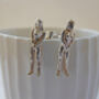 Sterling Silver Figure Stud Earrings, thumbnail 1 of 7