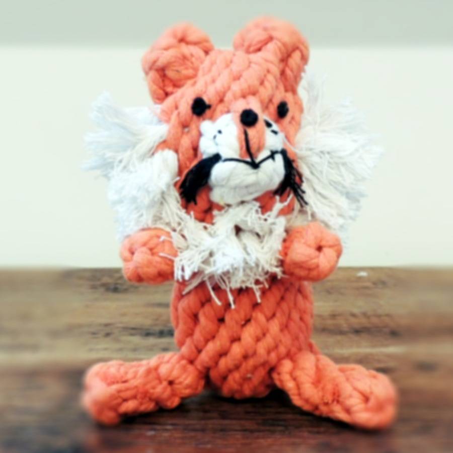 rope stuffed dog toy