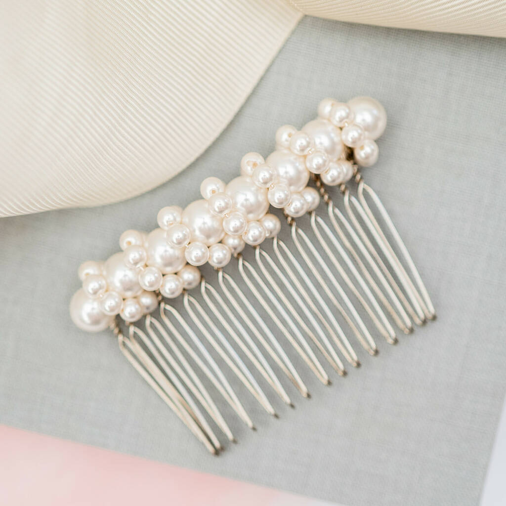 Twisted Pearl Bridal Comb, 1 of 4