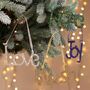 Four Hand Beaded Festive Phrases Hanging Decorations, thumbnail 4 of 5